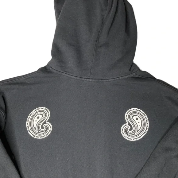 NAHMIAS - Collegiate Hoodie - Large- Black - 100% Cotton - Designer Streetwear